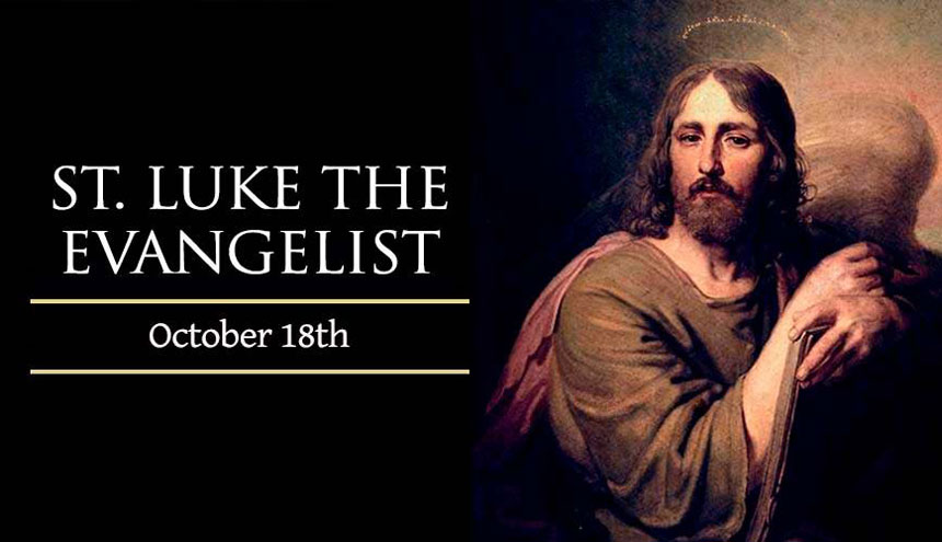 October 18, 2021, Feast of St. Luke, Evangelist, Holy Rosary (Joyful Mysteries)
