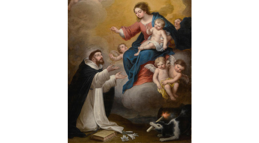 stdominicreceivingtherosary