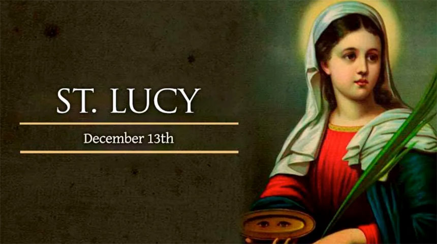 December 13, 2022, Memorial of St. Lucy, Holy Rosary (Sorrowful Mysteries)