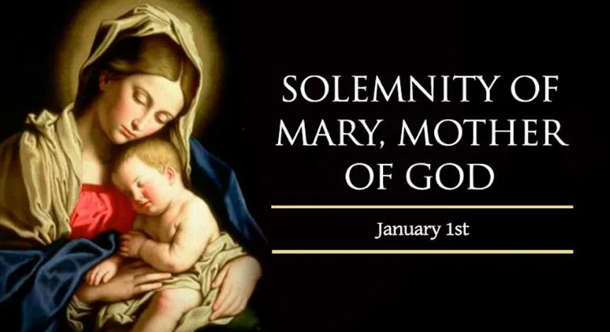 January 1, 2023, Solemnity of Mary Mother of God, Holy Rosary (Glorious Mysteries)