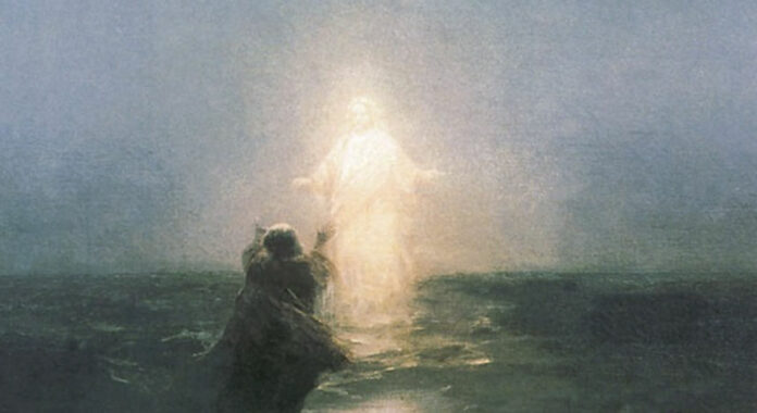 jesuswalkingonthesea