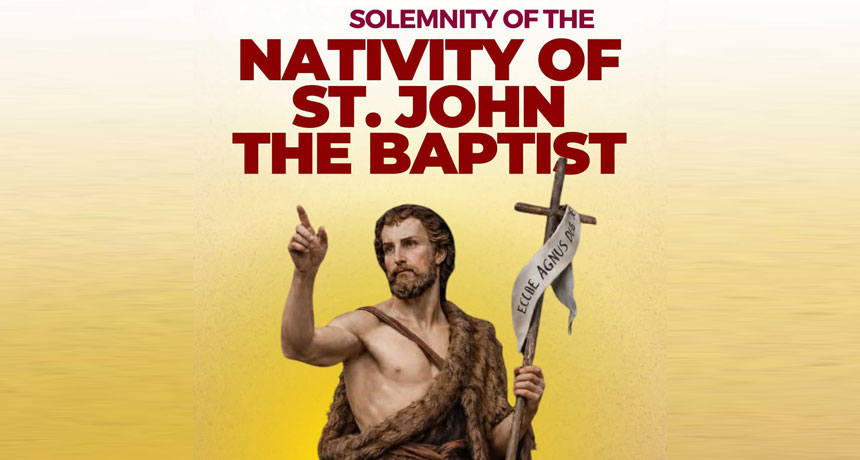 June 24, 2026, Solemnity of the Nativity of St. John the Baptist, Holy Rosary (Glorious Mysteries)